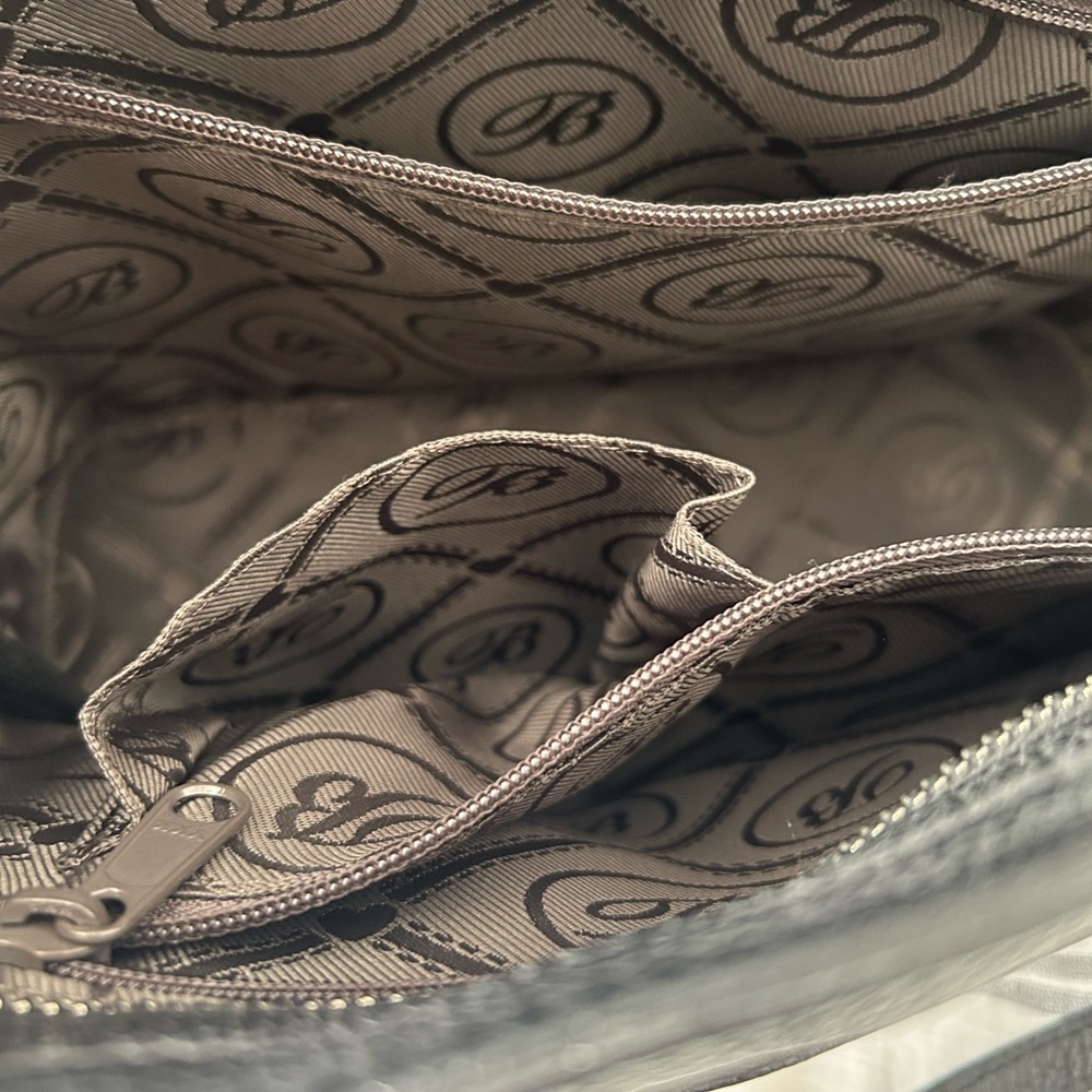 Brighton Black Leather Tote with Heart Charm - Picture 5 of 5
